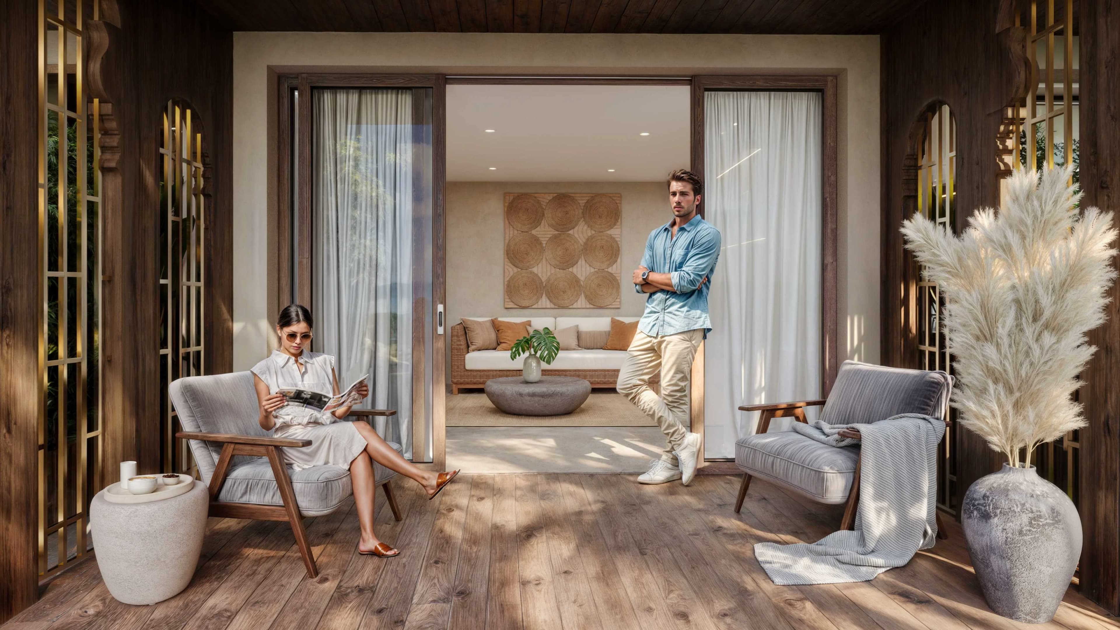 Amani Melasti rooftop infinity pool during sunset